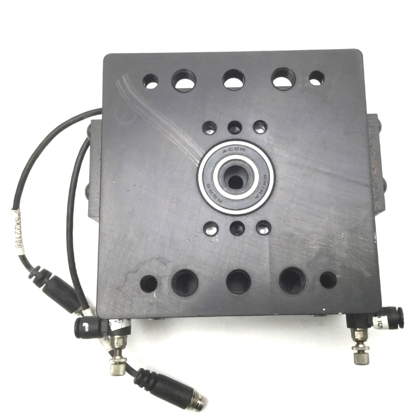 Used DE-STA-CO DRF-106-180 Pneumatic Rotary Actuator 180ø 86mm Table 40-100psi Black