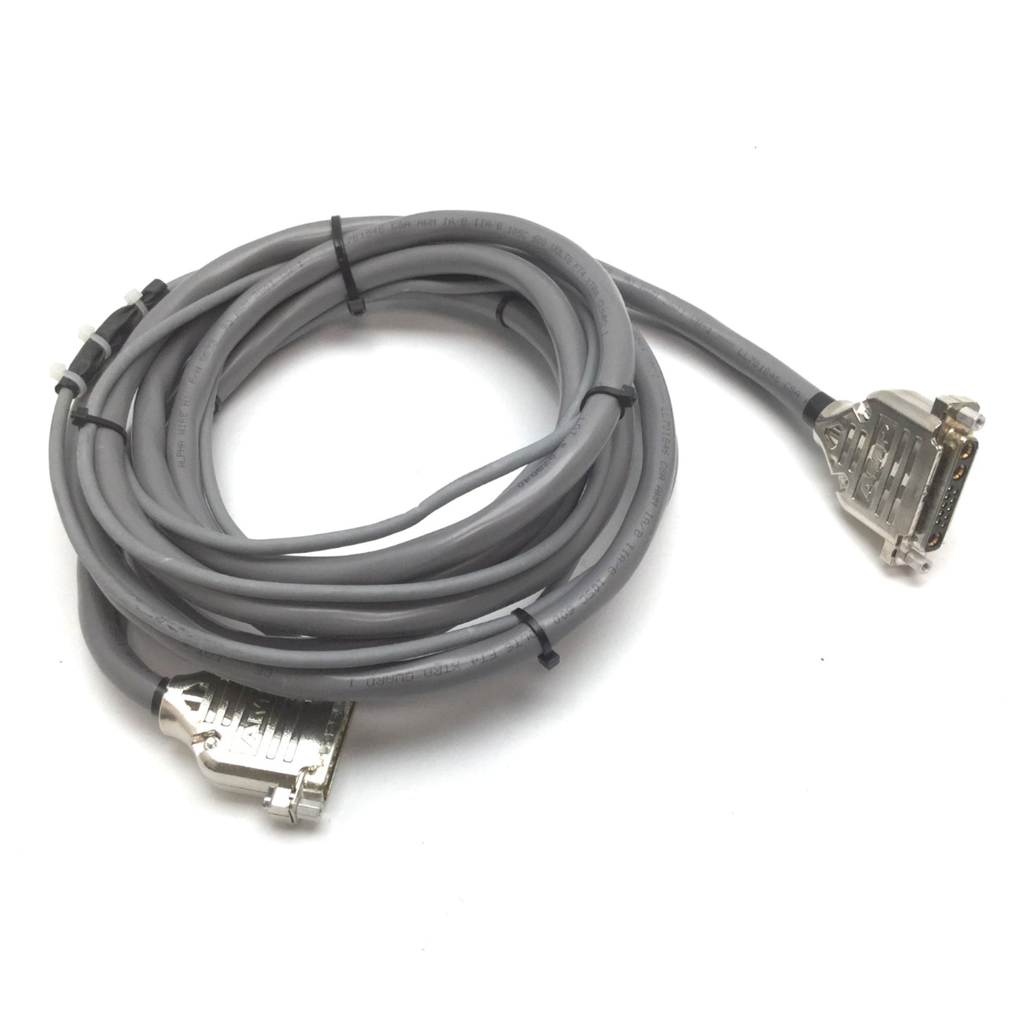 Used Danaher 31-0261 Servo / Linear Motor Cable, 13-Pin Male to Female, Length: 3m