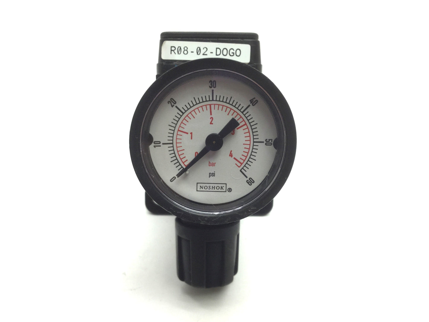 Used Wilkerson R08-02-D0G0B Pneumatic Regulator With Gauge 125PSI 1/4" NPT