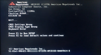 Used ICS SB586TS2V Single Board Computer Intel P54 133MHz 64MB RAM SCSI *Bad Battery*