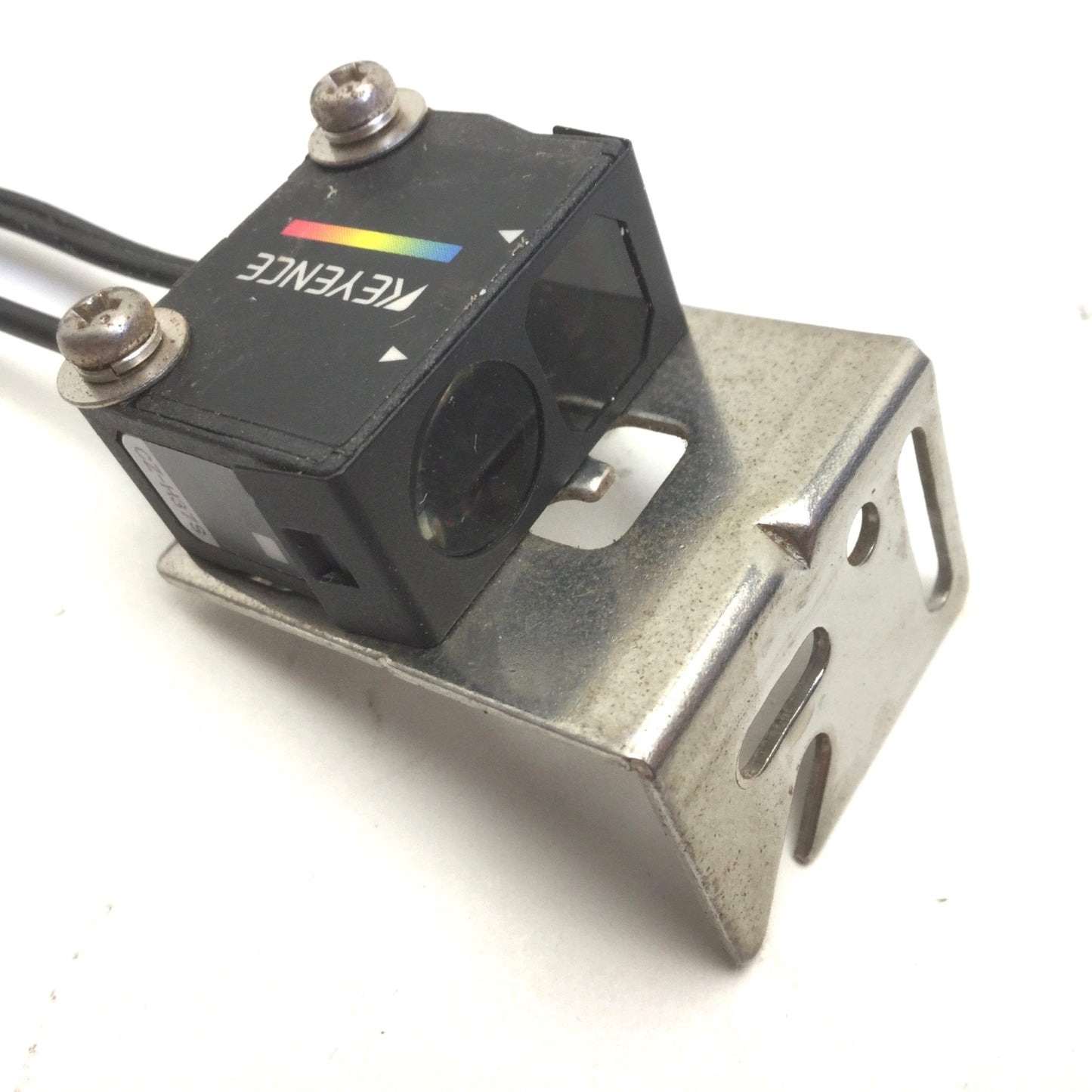 Used Keyence CZ-H37S Fiber Optic Sensor Head, Reflective RGB LED Digital 11-20mm