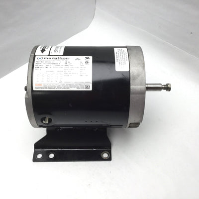 Used Marathon 137.001.187 0.5HP Jet Pump Motor 208-460V 3-Phase 3450rpm J56 Frame ODP