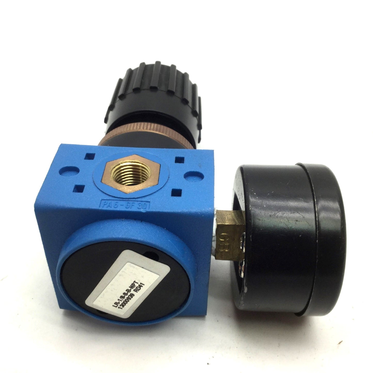 Used Festo LR-1/8-S-B-NPT Pneumatic Regulator W/ Gauge 0-160psi, 1/8" NPT