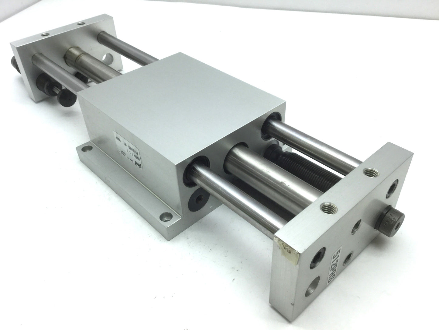Used Phd CBU041X7 Rodless Cylinder Linear Slide Table, Shafts: 1/2", Stroke: 7"