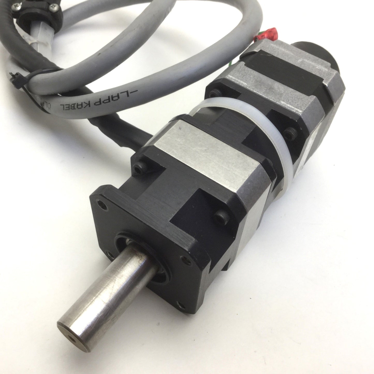 Used Applied Motion 17PL0100 Planetary Gearhead, E2-500-197-IH Encoder, HT17 Motor