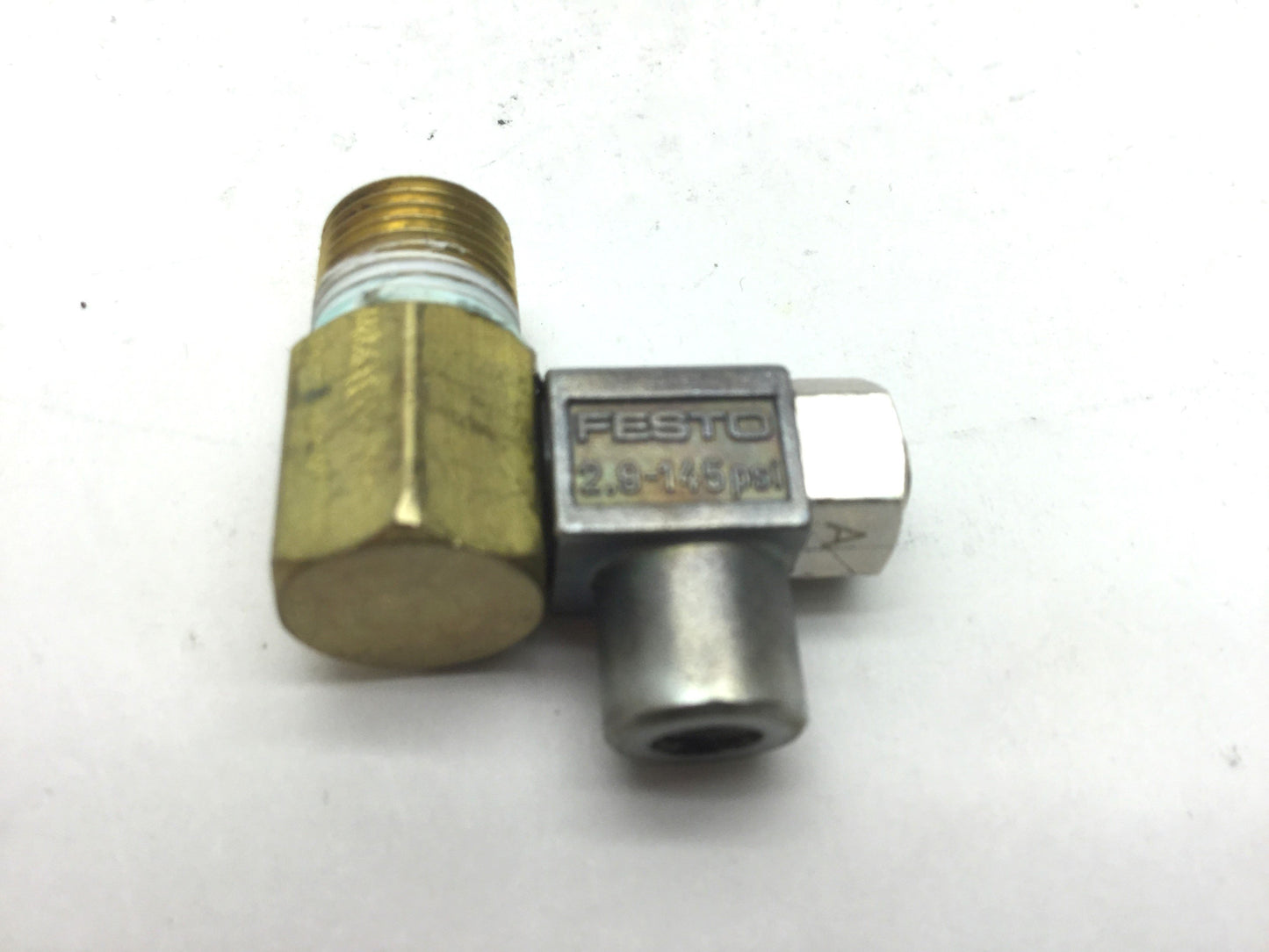 Used Lot of 11 Festo Meter Out Flow Control Valves, 1/8" NPT to 10-32UNF