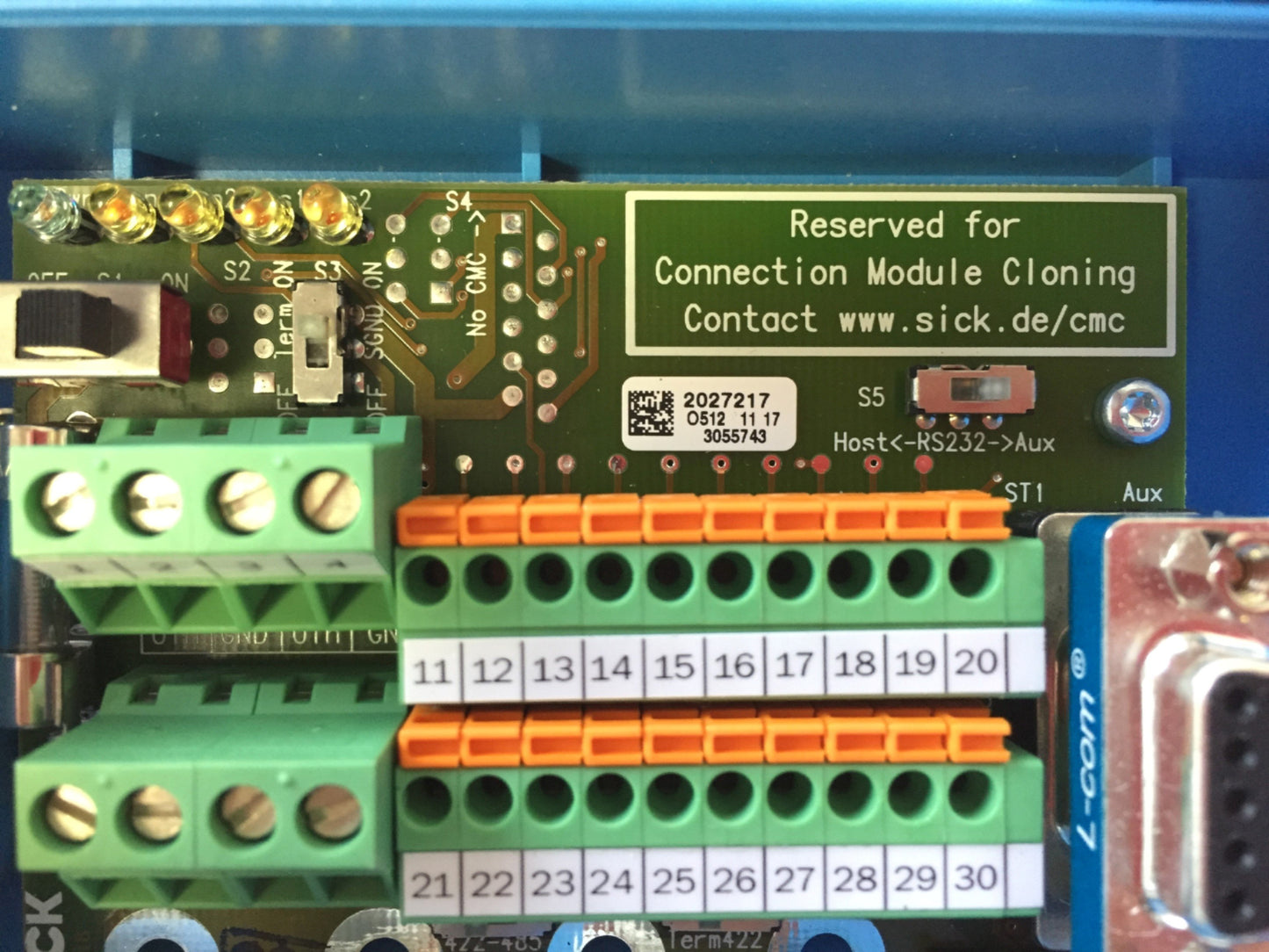 Used Sick CDB410-001 Barcode Connection Module Controller 1023813 Voltage 10-30VDC 1W