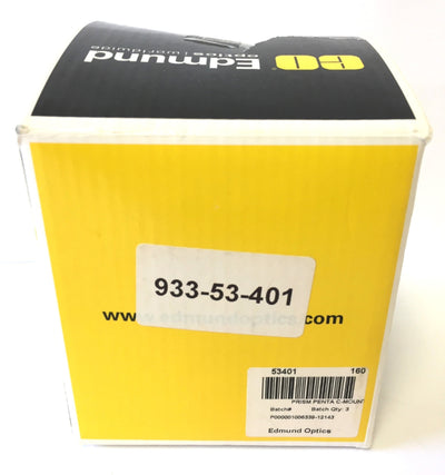 New Edmund Optics 53-401 C-Mount Penta Prism Ray Deviation 90d 400-700 nm Right Hand