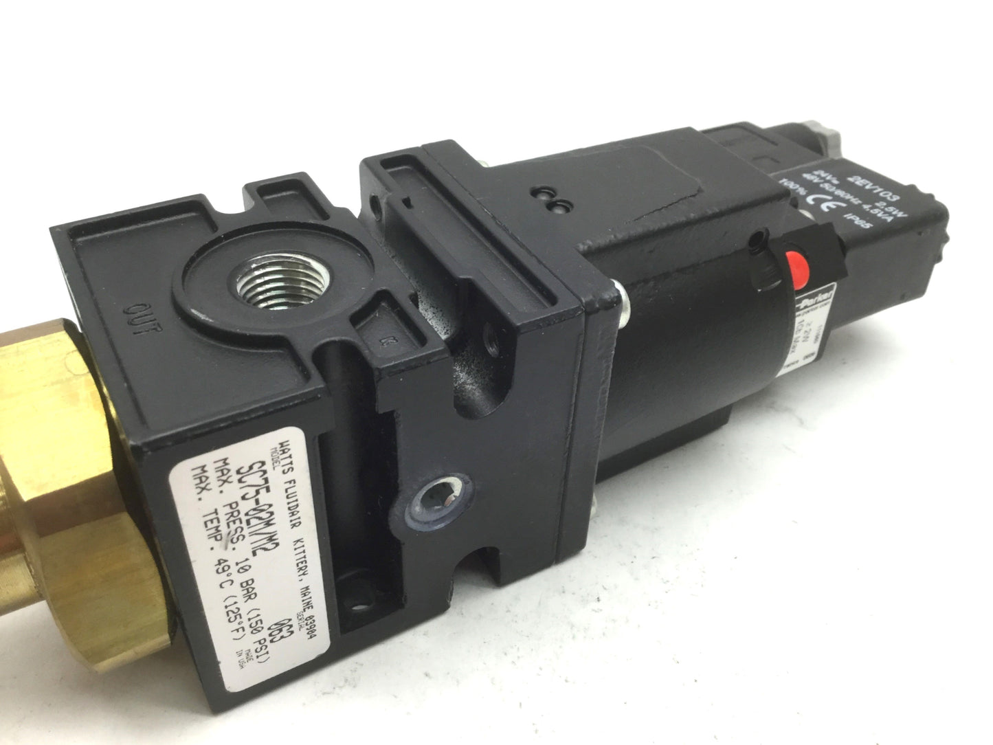 Used Watts SC75-02M/M2 Soft Start Valve Pressure 150 Psi Ports 1/4" NPT 24VDC/48VAC