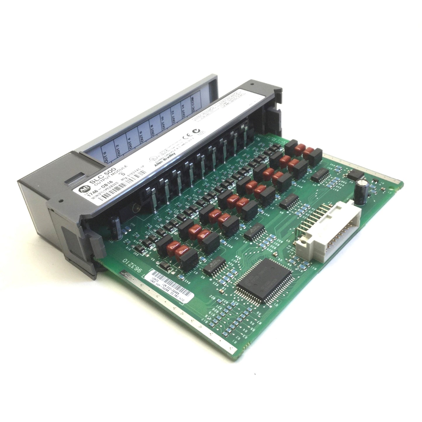 Used Allen Bradley 1746-OB16 Ser D SLC500 PLC Output Module, 16-Point, 10-50VDC