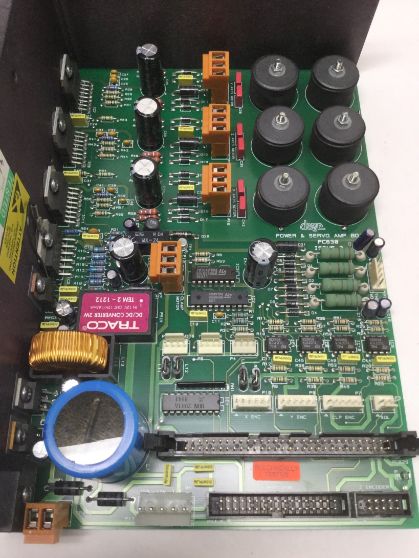 Used DAGE PC630 Power & Servo Amp Board for PC2400 Micro Bond Multi-Function Tester