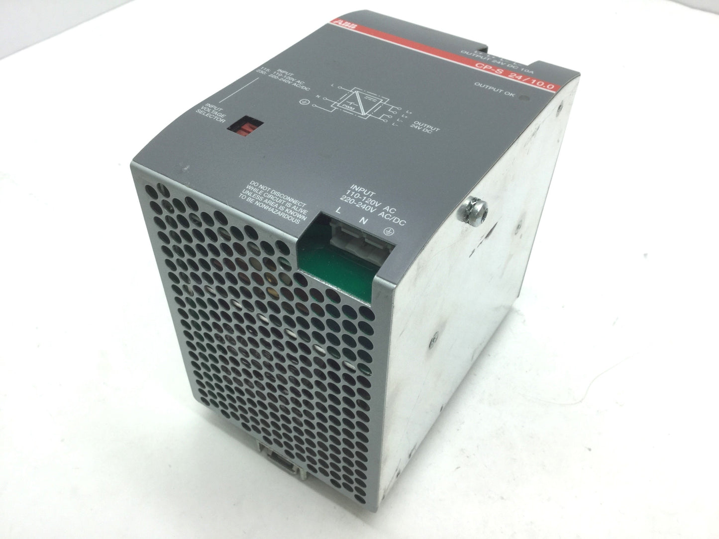 Used ABB Power CP-S 24/10.0 Power Supply Out: 10A at 24VDC, In: 115VAC 220-240V AC/DC