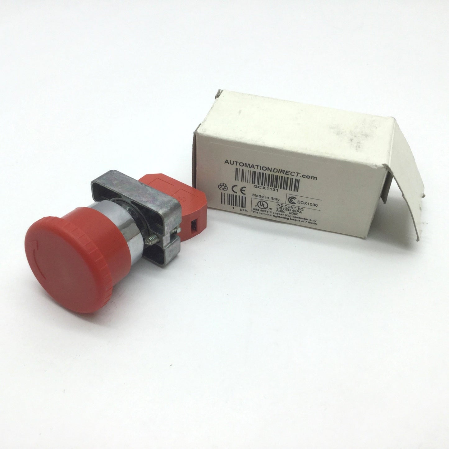 Used Automation Direct GCX1131 Red Push Button Twist Release NC Contact