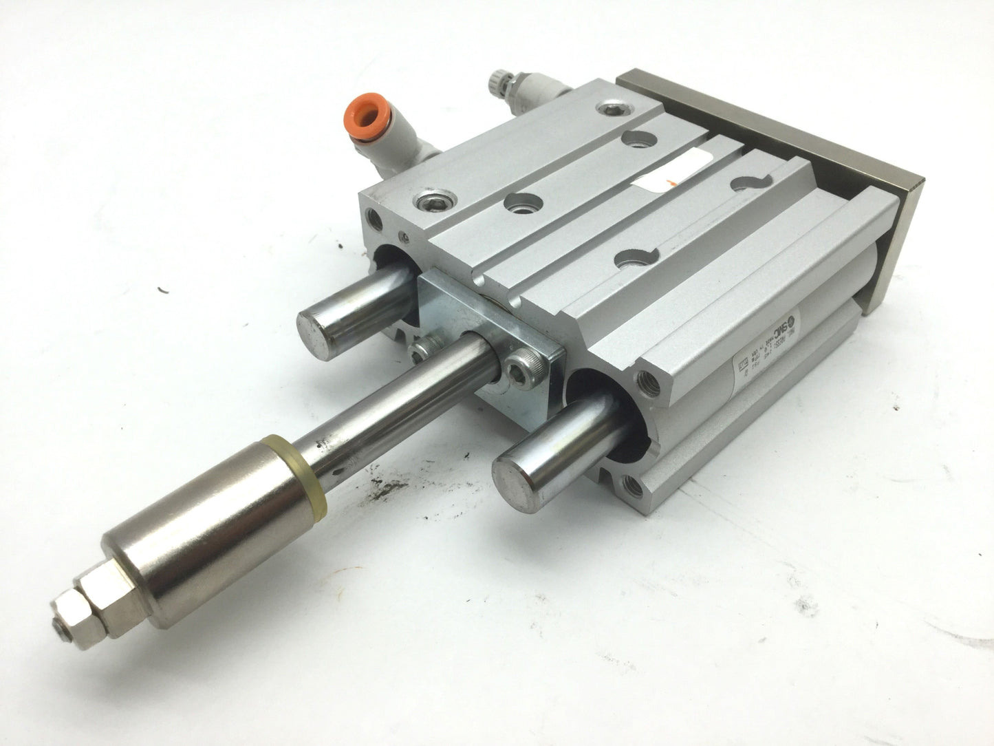 Used SMC MGPL25-50BZ-XC8 Compact Guide Cylinder Adjustable Stroke: 50mm, Bore: 25mm