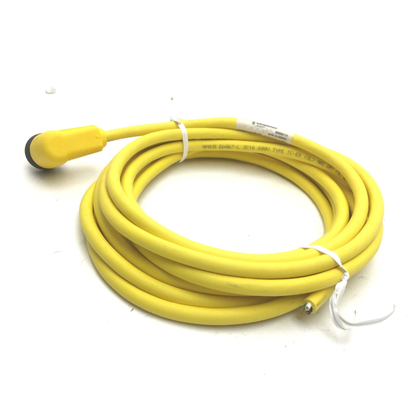 New Lumberg RKW 30-838/5M Cordset, 90°, Connection Size: 7/8" to Flying Leads, 5m