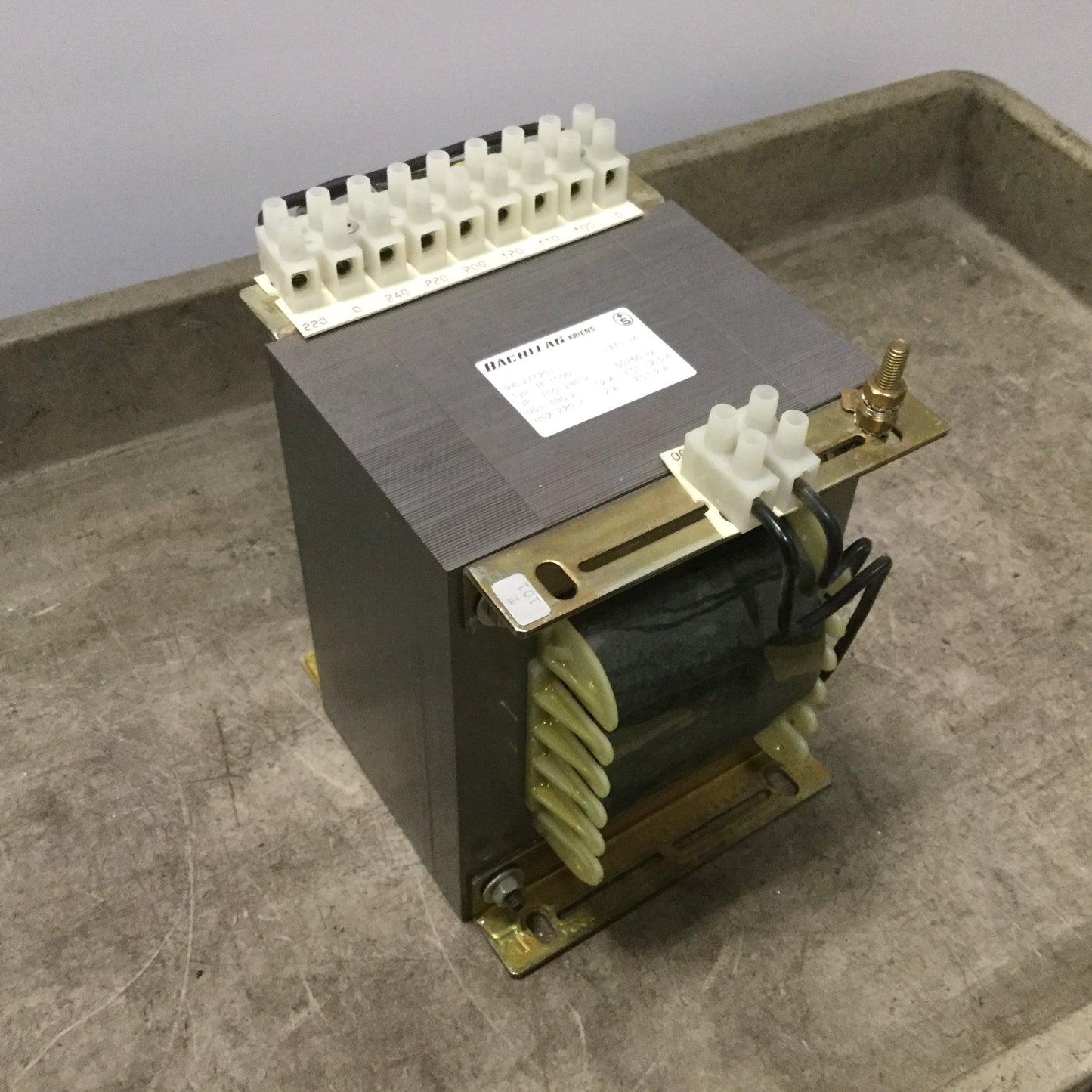 Used Bachli AG 9412/7251 TE1500 Transformer, Rating: 1370VA, Pri: 100-240V 50/60Hz