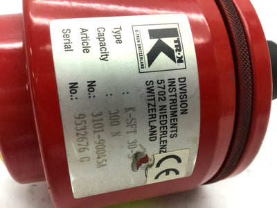 Used K-Tron K-SFT 30-S Smart Force Transducer Load Cell Capacity 300N (67.4lb) 0.03%