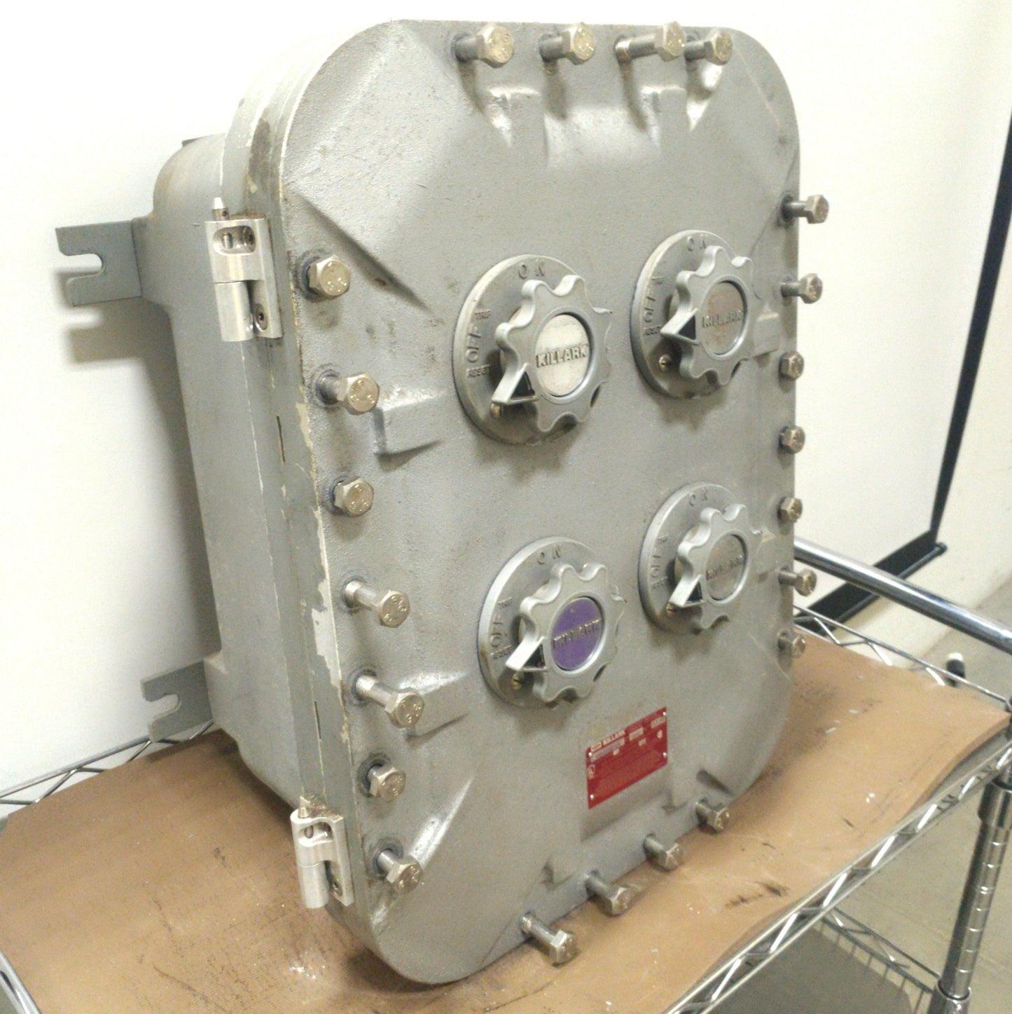 Used Killark EXB-12188 Explosion Proof Breaker Box 18x12x8" 3x 3-Pole 30A 2-Pole 15A