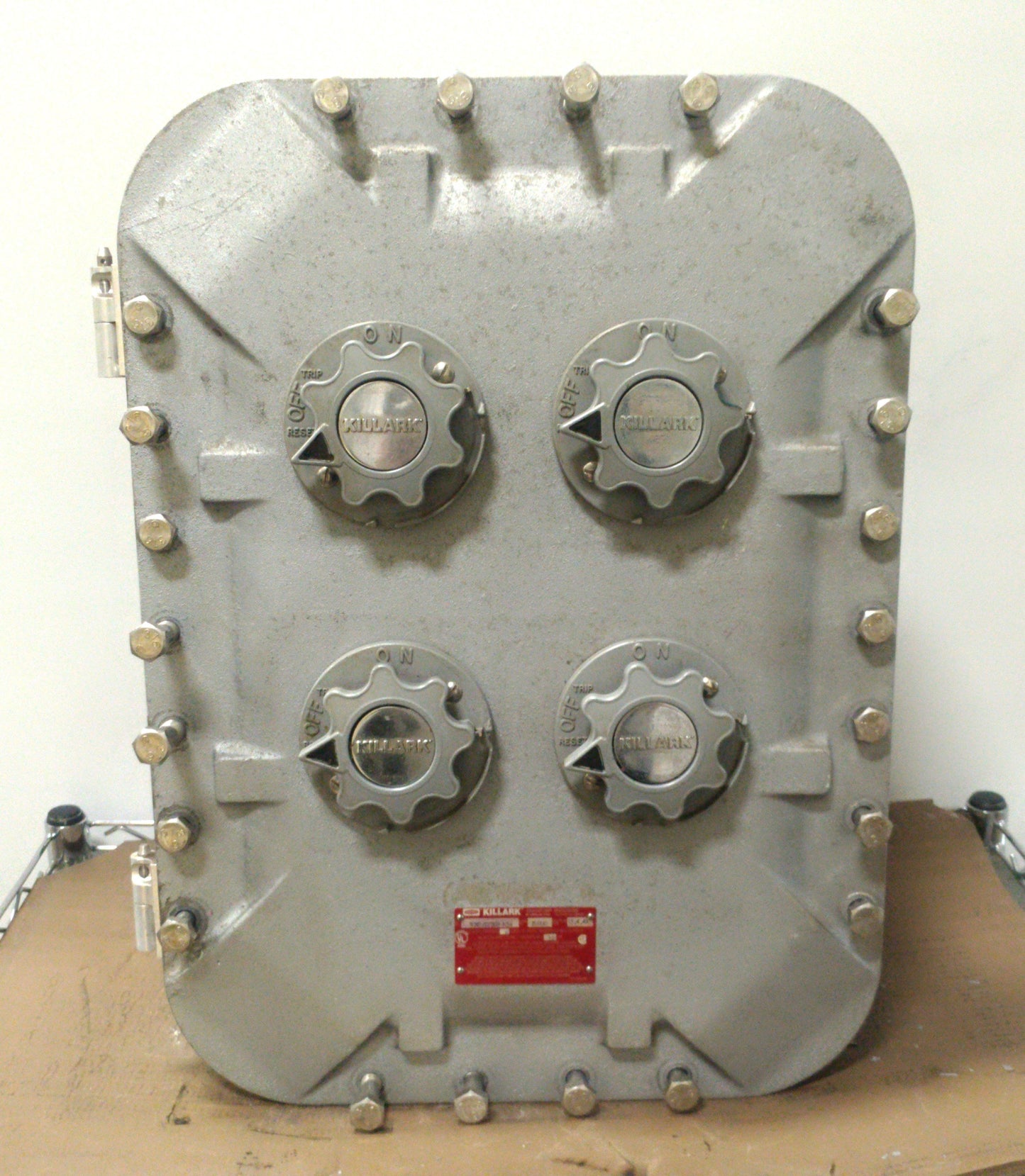 Used Killark EXB-12188 Explosion Proof Breaker Box 18x12x8" 3x 3-Pole 30A 2-Pole 15A