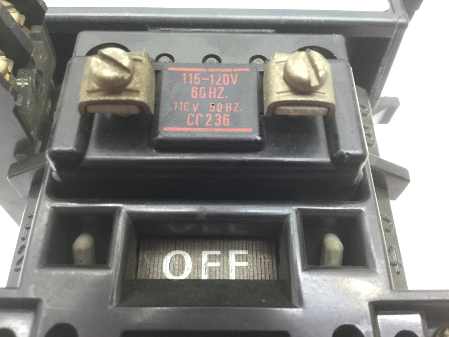 Used Allen Bradley 500L-COD92 Contactor 60A 2-Pole, Coil 120VAC, 595-A Auxiliary