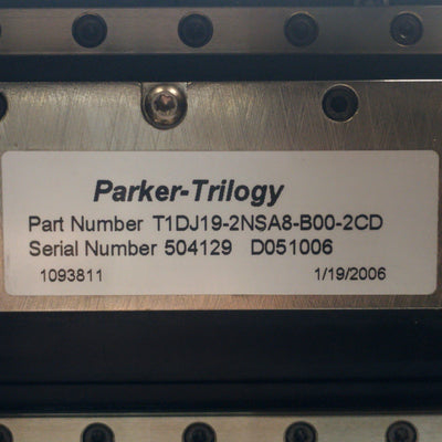 Used Parker T1DJ19-2NSA8 Trilogy Linear Motor Positioner 11" Travel 30lb Load 275in/s