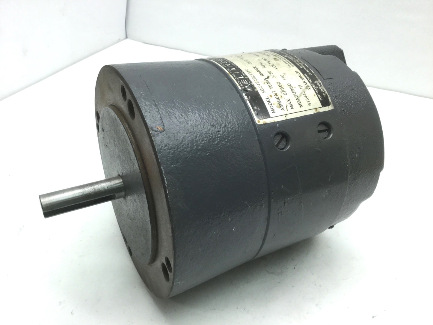 Used GE Reliance Electric 5BC24AB2131C Tachometer Generator 2750 RPM Max, 5/8" Shaft