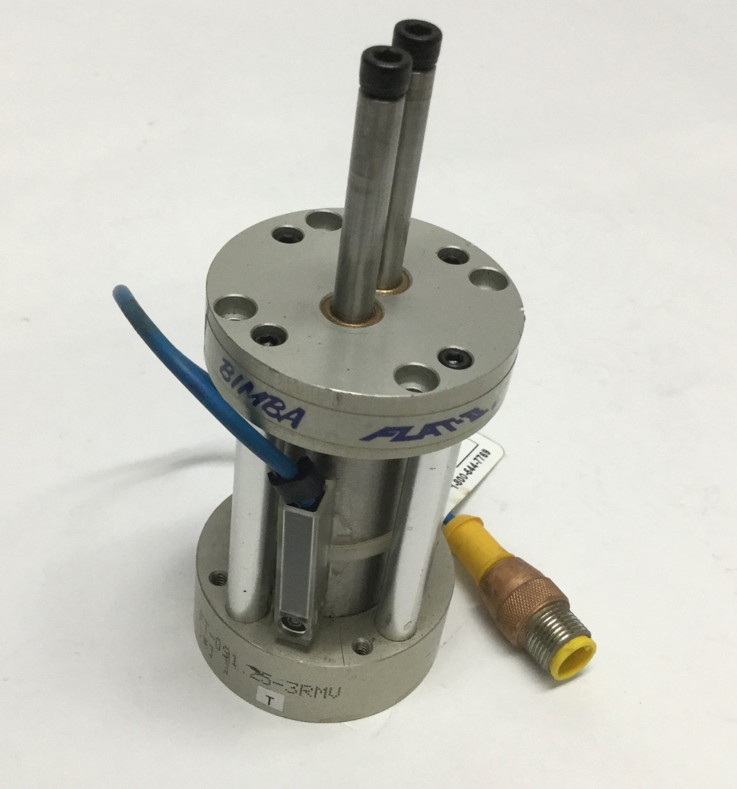 Used Bimba FT-091.25-3RMV Flat-II Air Cylinder, 1-1/4" Stroke, 1-1/16" Bore w/ Switch