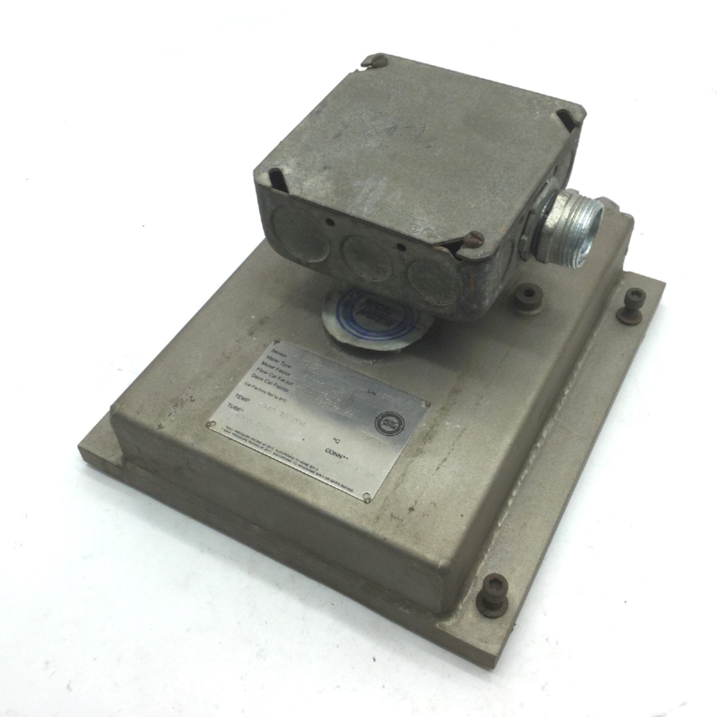 Used Micro Motions DH006S100SU Mass Flow Sensor Meter Type 10 Max: 5700 PSIG