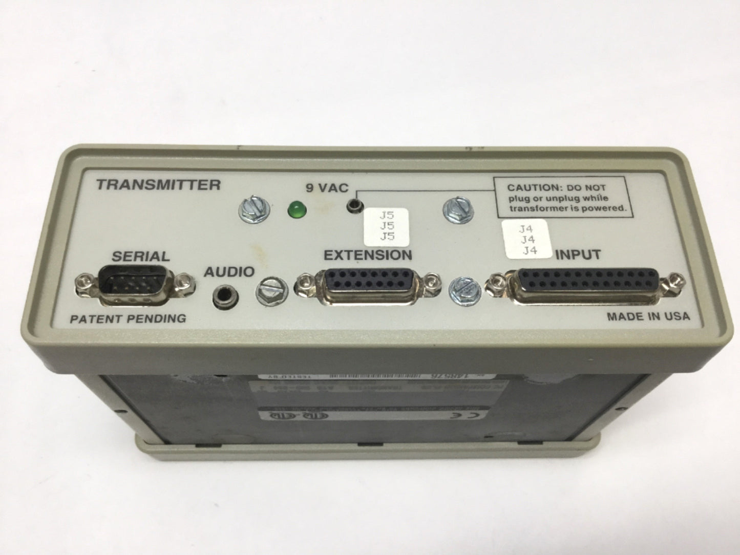 Used Cybex 500-094 PC Companion Plus Transmitter 9VAC, Audio/Keyboard/Mouse/Video