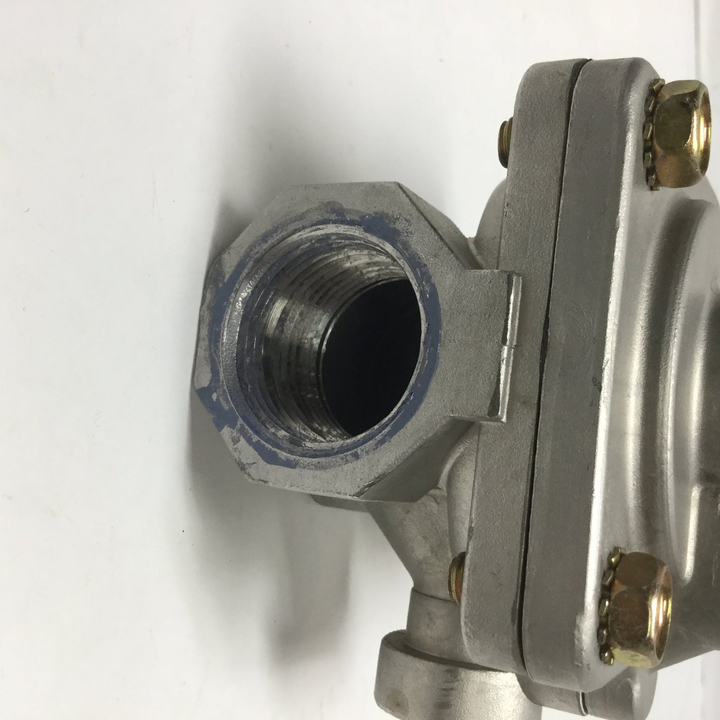 Used Asco Red Hat Solenoid Valve Body, Two-Way 1" NPT, Normally Open, Stainless Steel