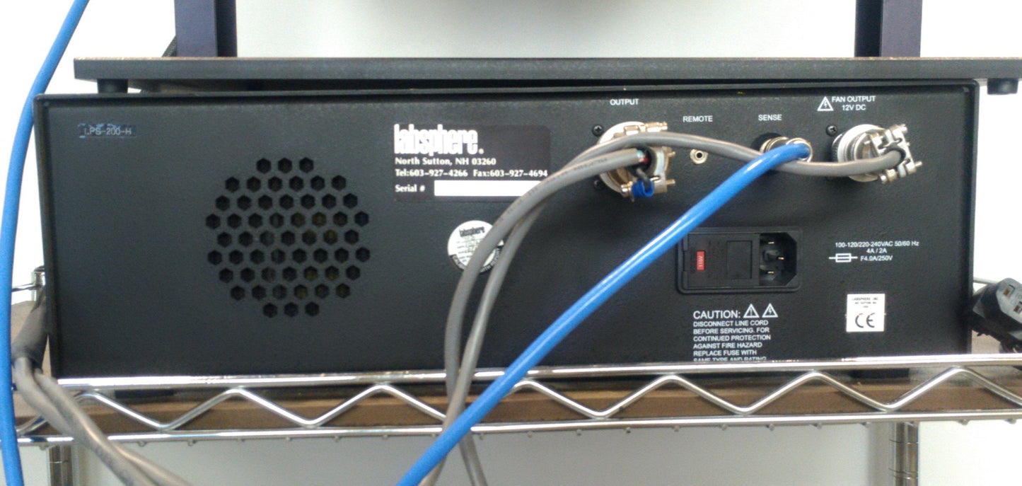Used Labsphere US-120-SF & LPS-200-H Uniform Light Source System, ø12", 200W Supply
