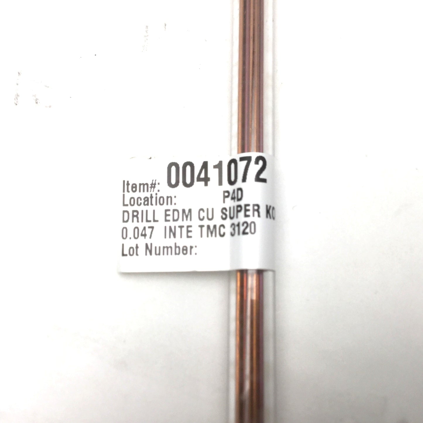 New Lot OF 10 0.047" (1.2mm) Single-Channel Copper EDM Drill Electrodes 12" TMC3120