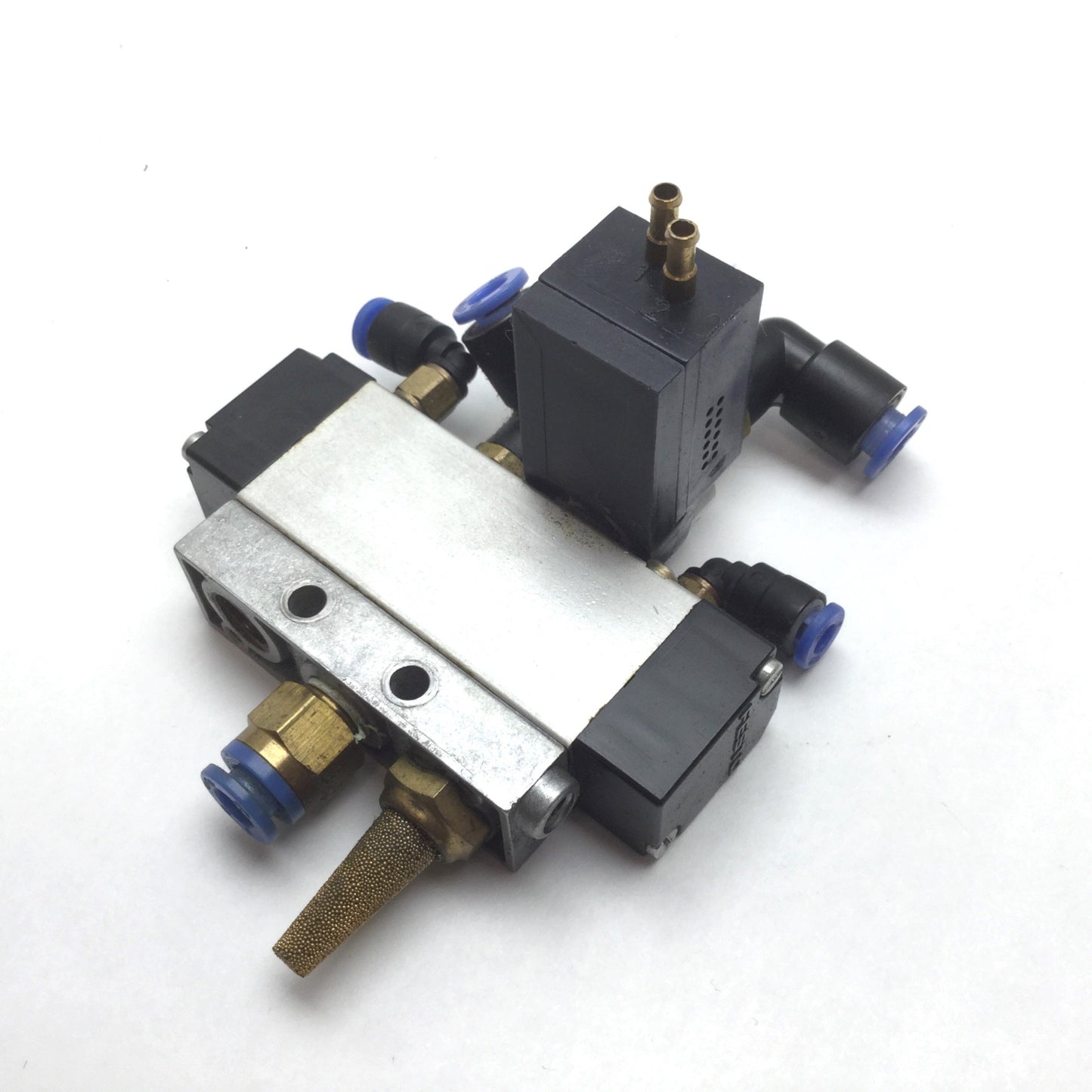 Used Festo J-5/2-1/8 Pneumatic Pilot Valve, With PPL-1/8 Signal Generator, G1/8