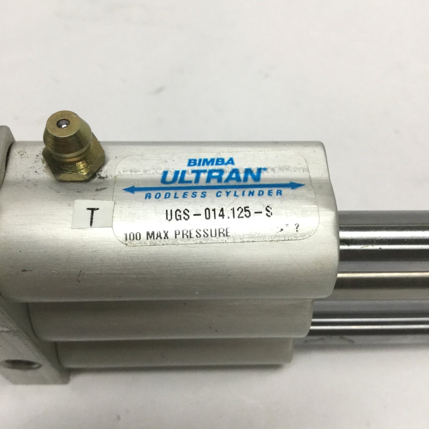 Used Bimba UGS-014.125-S Hydraulic Rodless Slide Cylinder 4.125" Stroke, 7/16" Bore