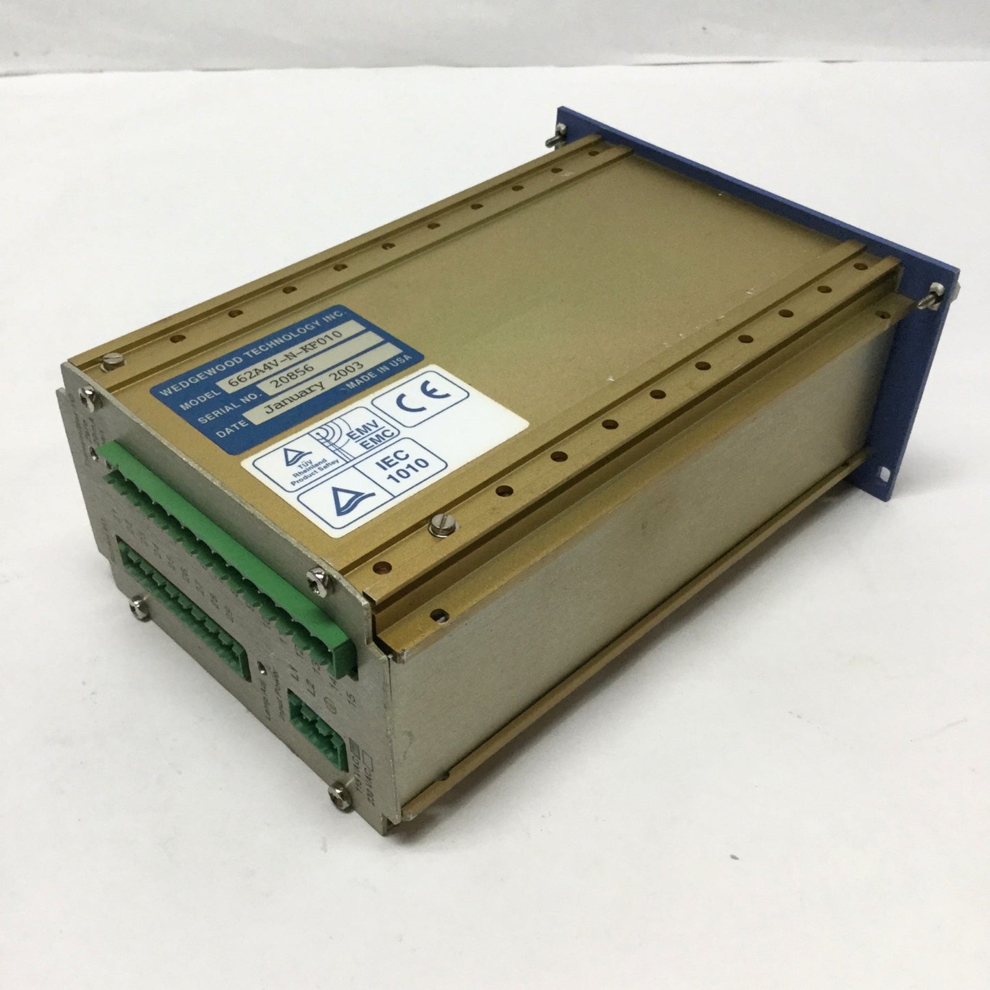 Used Wedgewood Technology 662A4V-N-KF010 Model 662 Bio-Station UV Analyzer Monitor