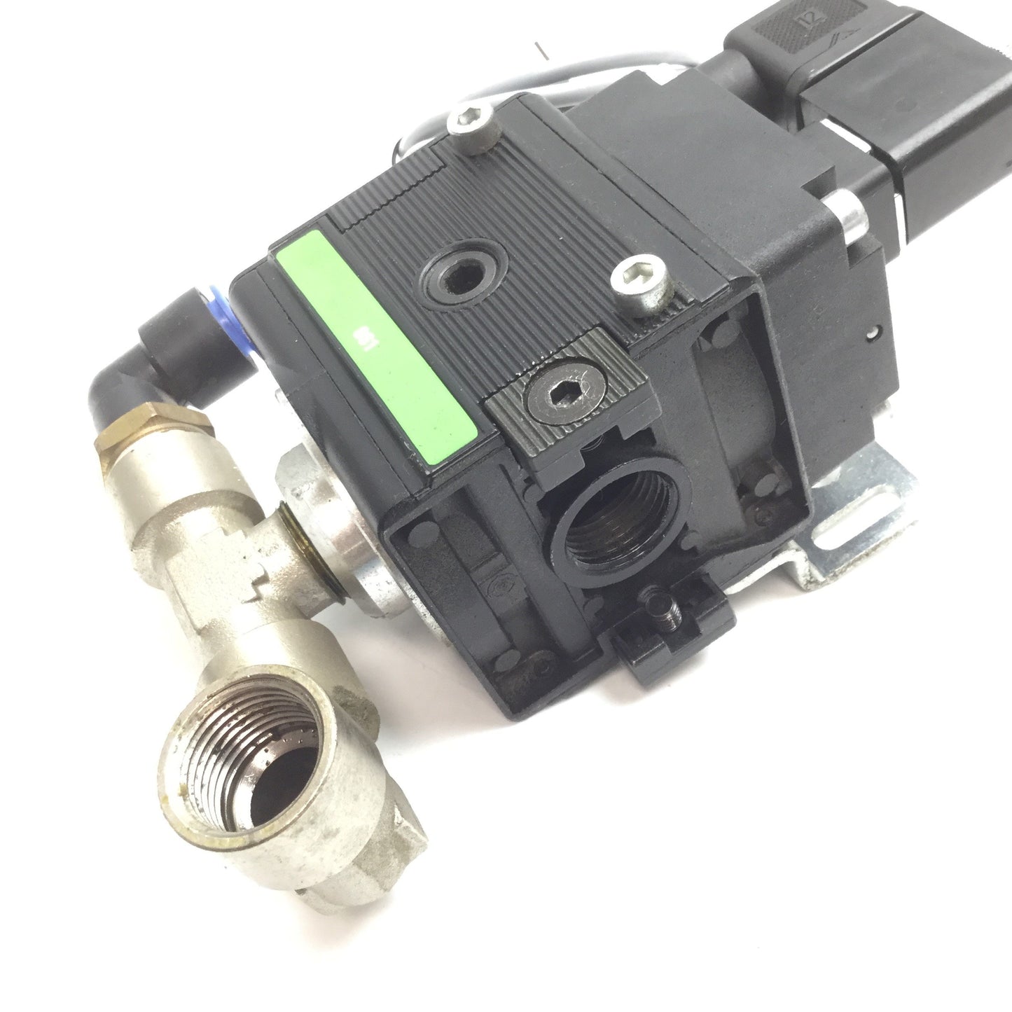 Used Bosch 0821300933 Pneumatic Dump Valve, Ports: 1/2" NPT, Voltage: 110VAC 115VAC
