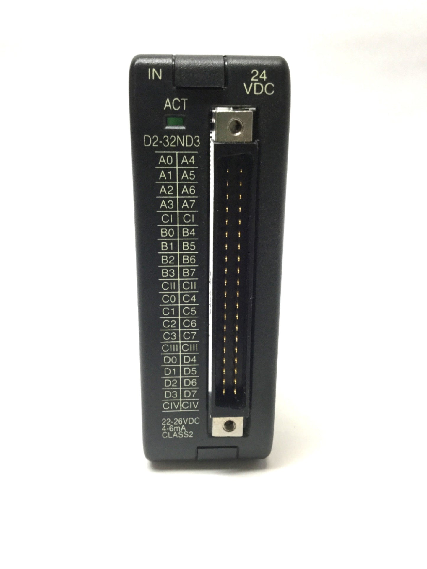 Used AutomationDirect D2-32ND3 DirectLogic 205 Discrete Input Module 32-Point, 24VDC