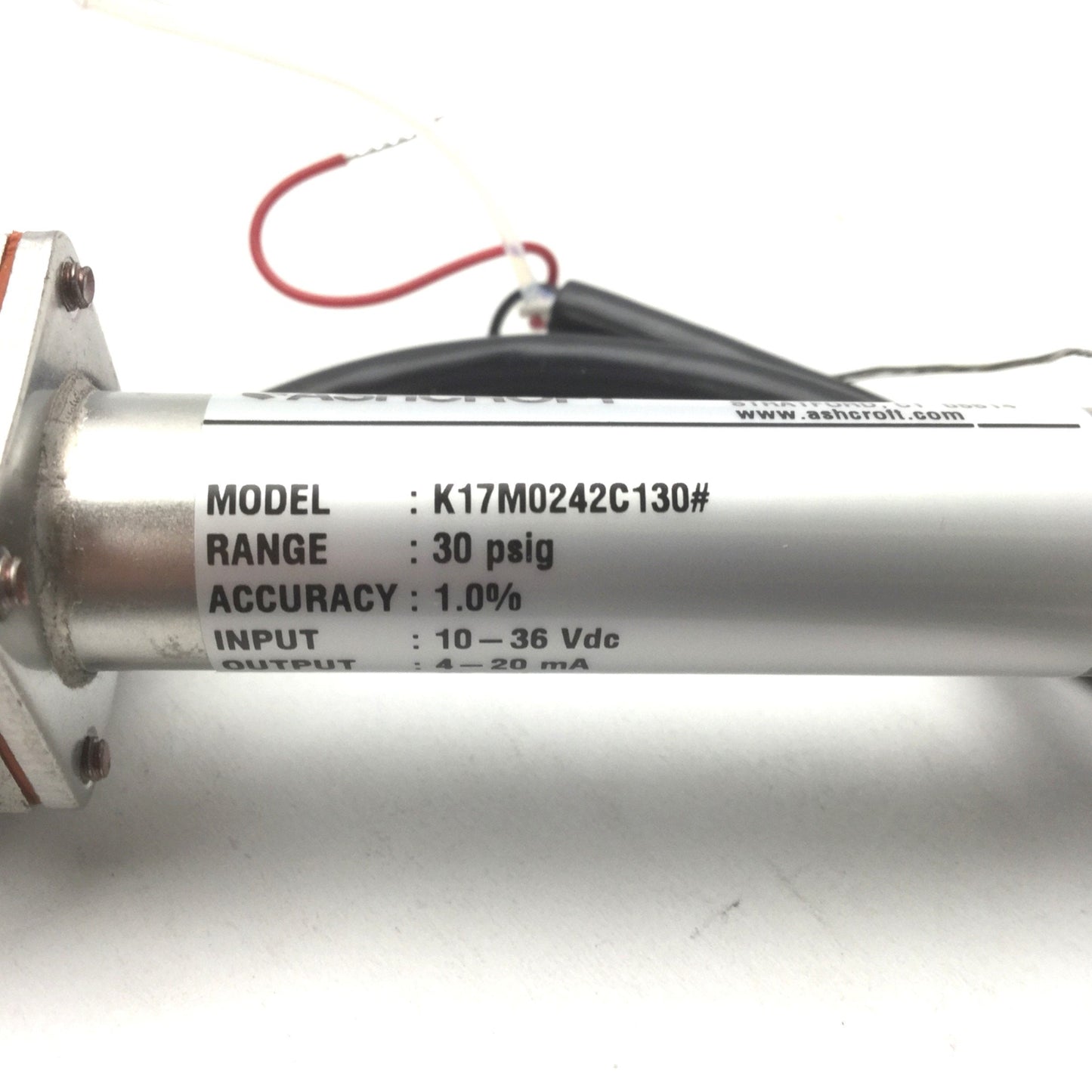 New Ashcroft K17M0242C130# Pressure Transducer/Transmitter Vacuum-30psig 10-36VDC