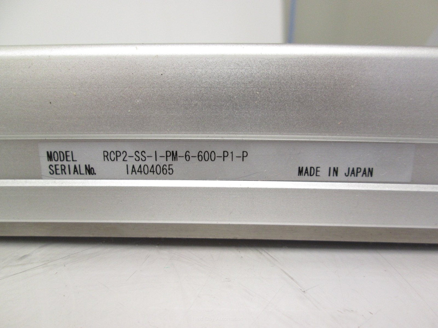 Used IAI RCP2-SS-I-PM-6-600-P1-P Slider w/ Iron Base 600mm Stroke 6mm Lead 10mm Screw