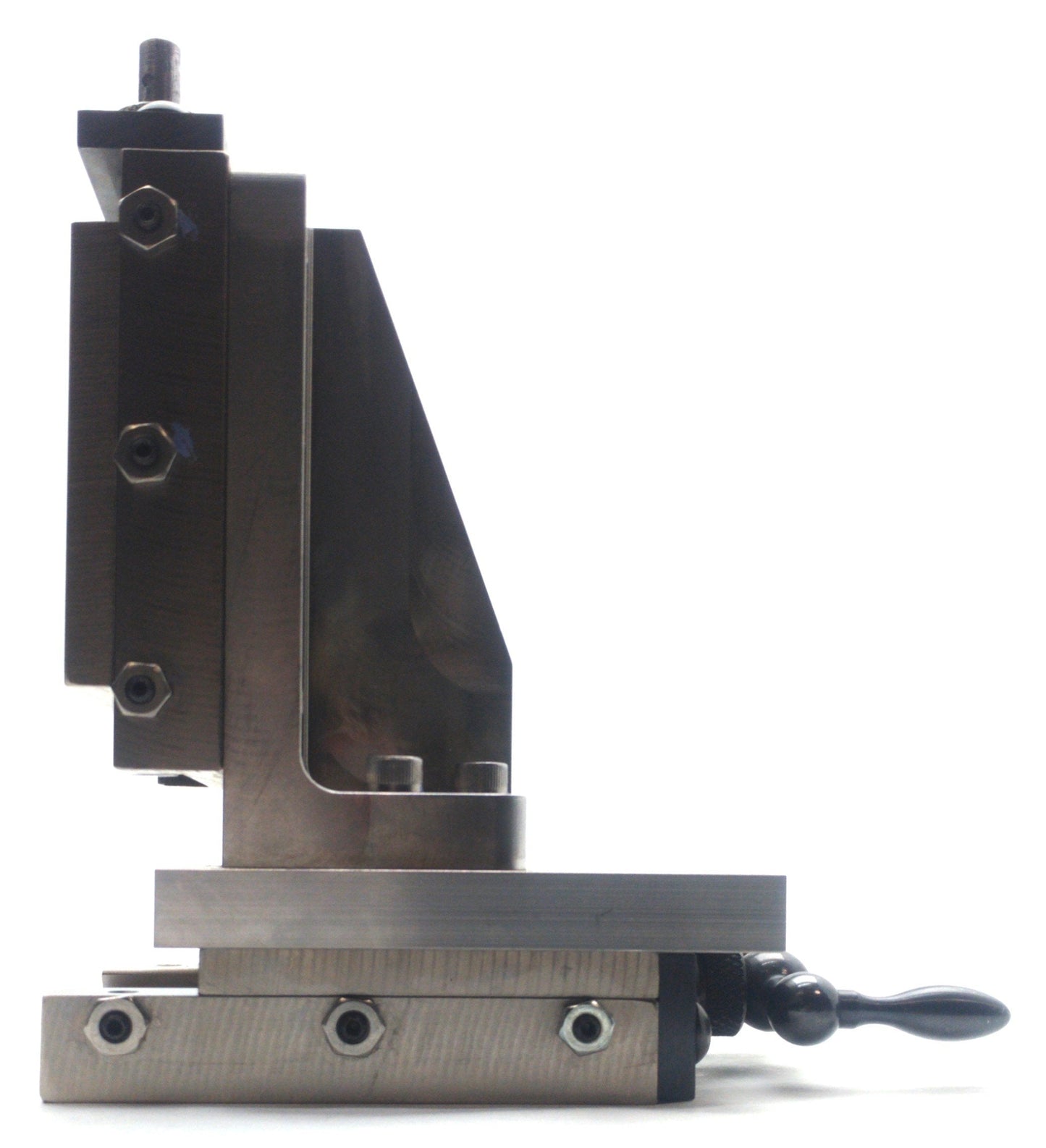Used 2-Axis Dovetail Manual Positioner 1.5"Travel 40TPI 3 x 3" Stage 7.5 x 6.5 x 3.5"