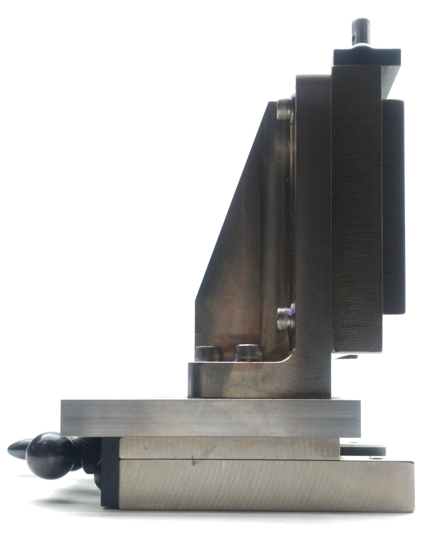 Used 2-Axis Dovetail Manual Positioner 1.5"Travel 40TPI 3 x 3" Stage 7.5 x 6.5 x 3.5"