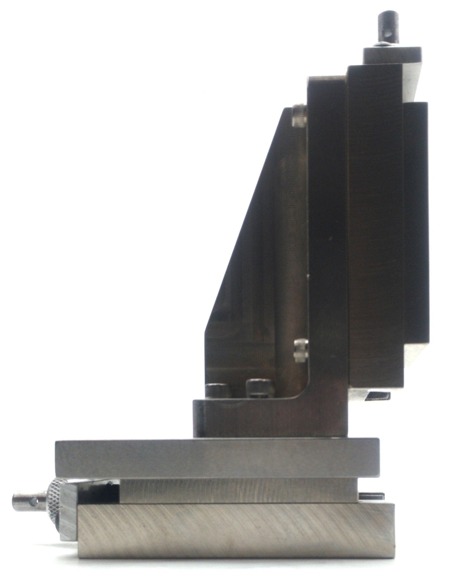 Used Dovetail Manual Positioner 2-Axis 3 x 3" Stage 1 1/2"Travel 40TPI 7.5 x 5 x 3.5"