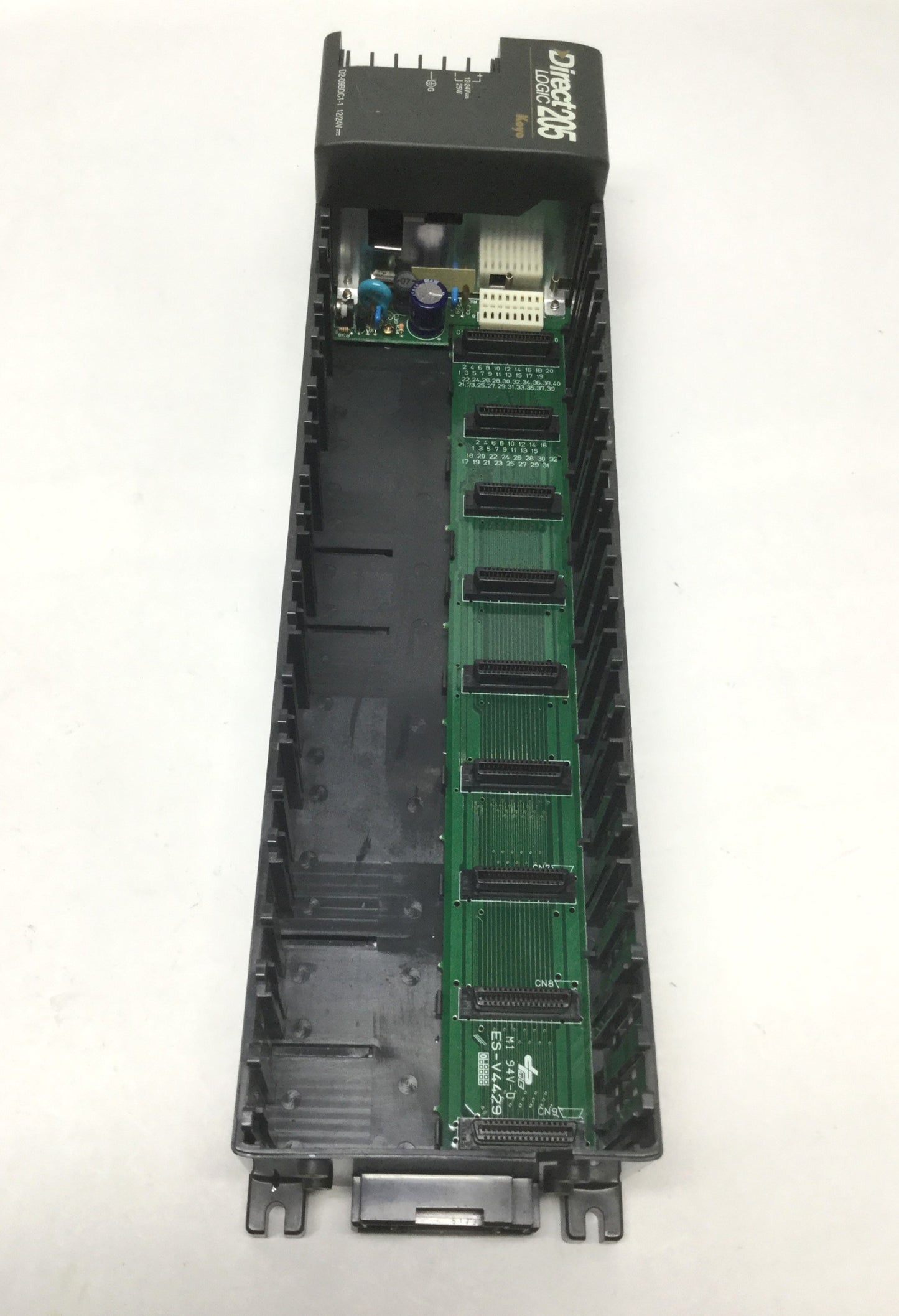 Used AutomationDirect D2-09BDC1-1 DL205 Rack Chassis 9-Slot PLC I/O Base 12/24VDC