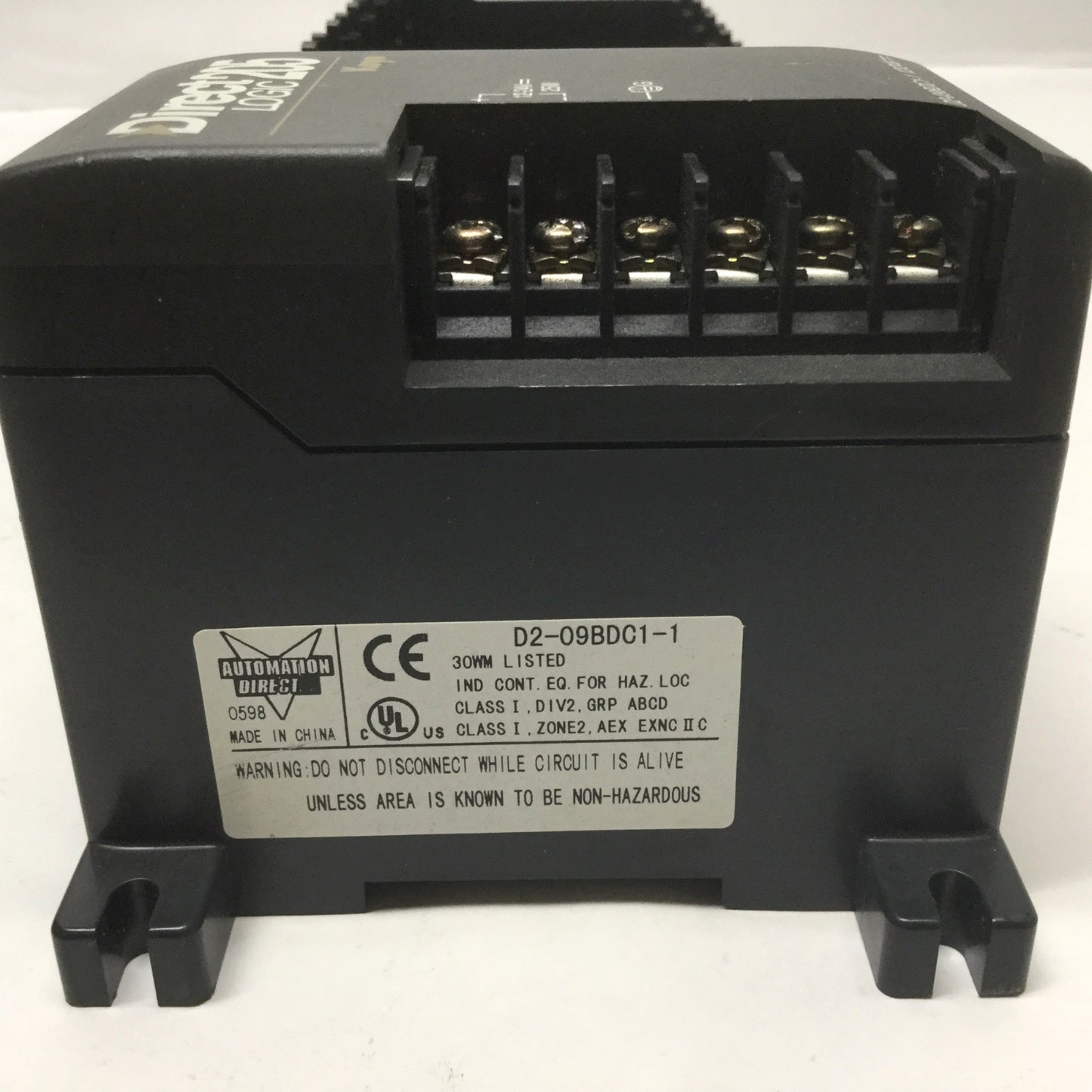 Used AutomationDirect D2-09BDC1-1 DL205 Rack Chassis 9-Slot PLC I/O Base 12/24VDC