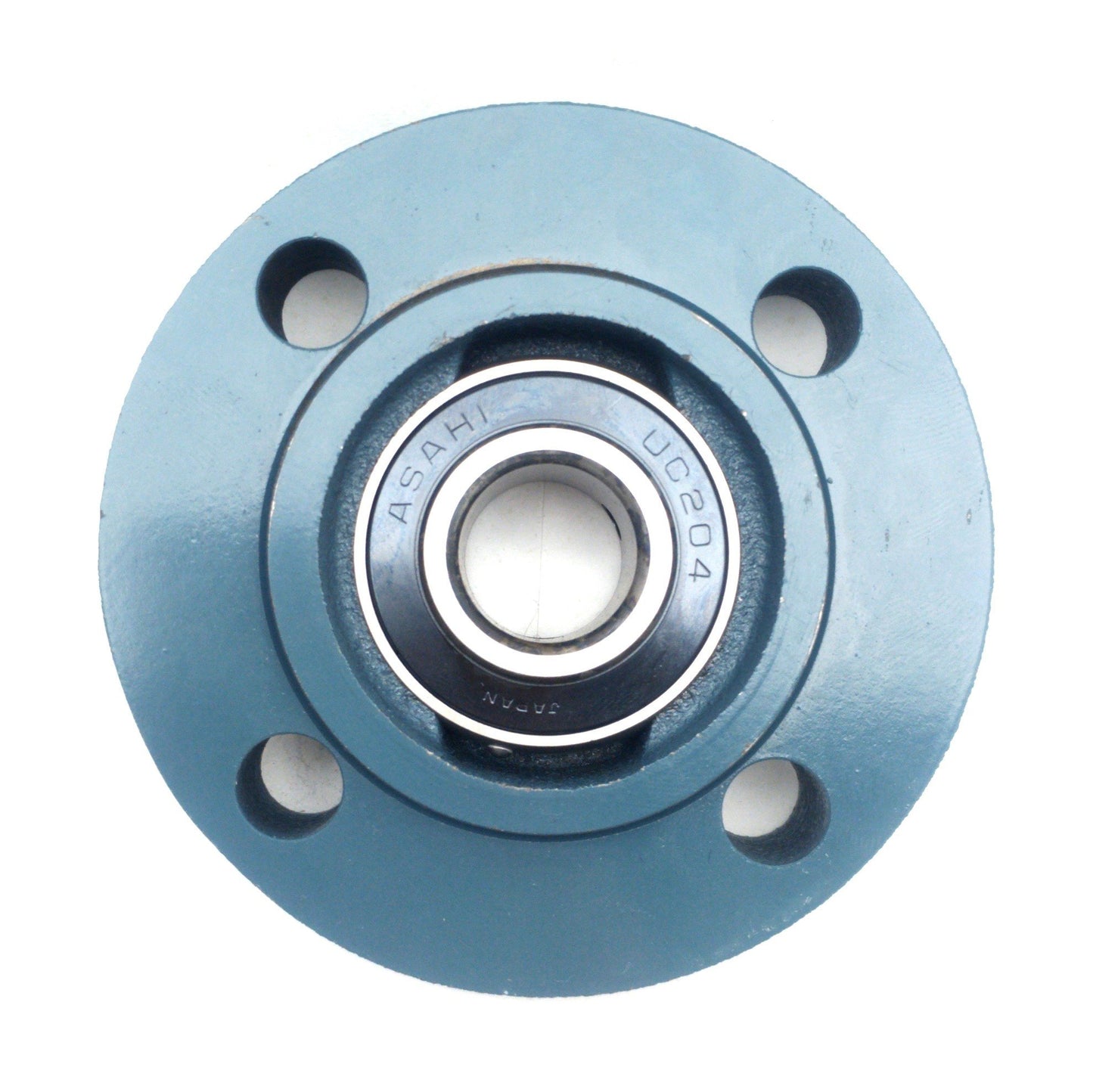 New ASAHI UCFC204 Flange-Mount Ball Bearing Unit, 20mm Bore, 100mm Dia., 1500lbf