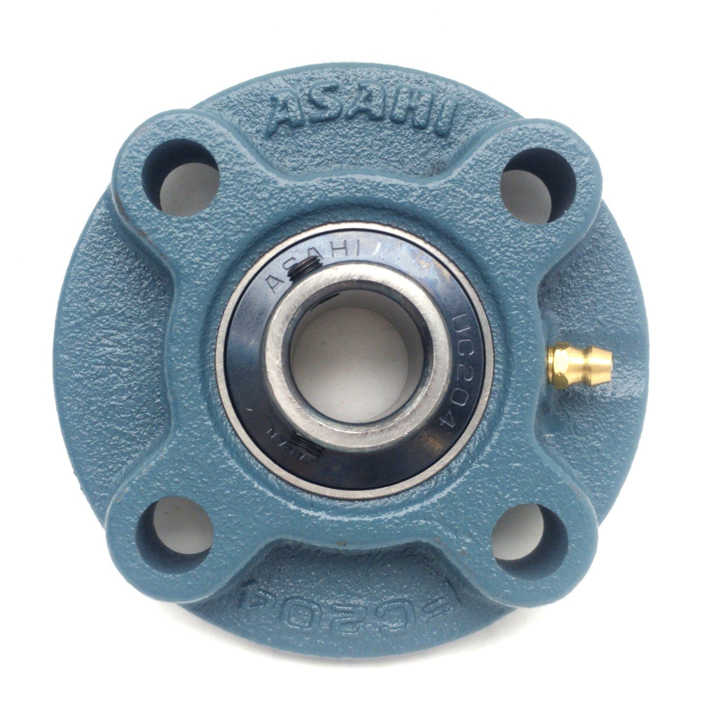 New ASAHI UCFC204 Flange-Mount Ball Bearing Unit, 20mm Bore, 100mm Dia., 1500lbf