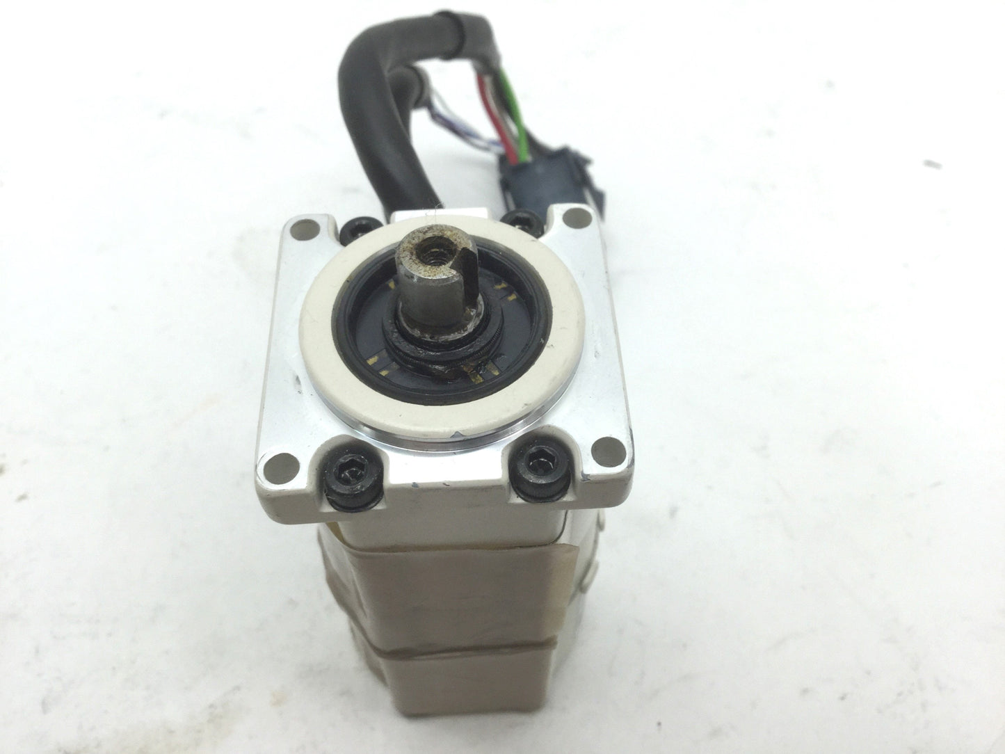 Used Panasonic MSMA5AZT2U2 Denso 410622-1620 Servo Motor, Shaft: 8mm, 38x38mm Face