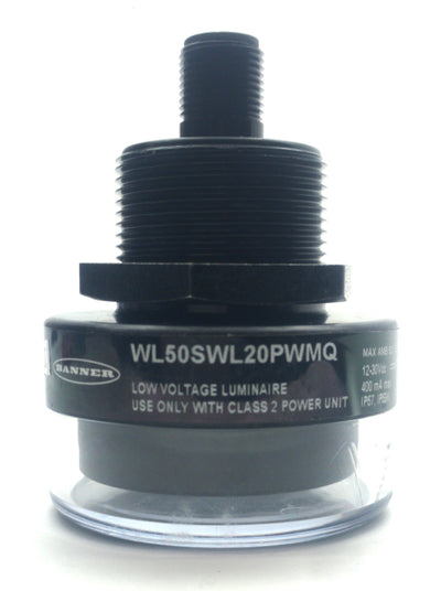 Used Banner WL50SWL20PWMQ Sealed LED Spotlight, 5000-8300K, 270 Lumens, 12-30VDC