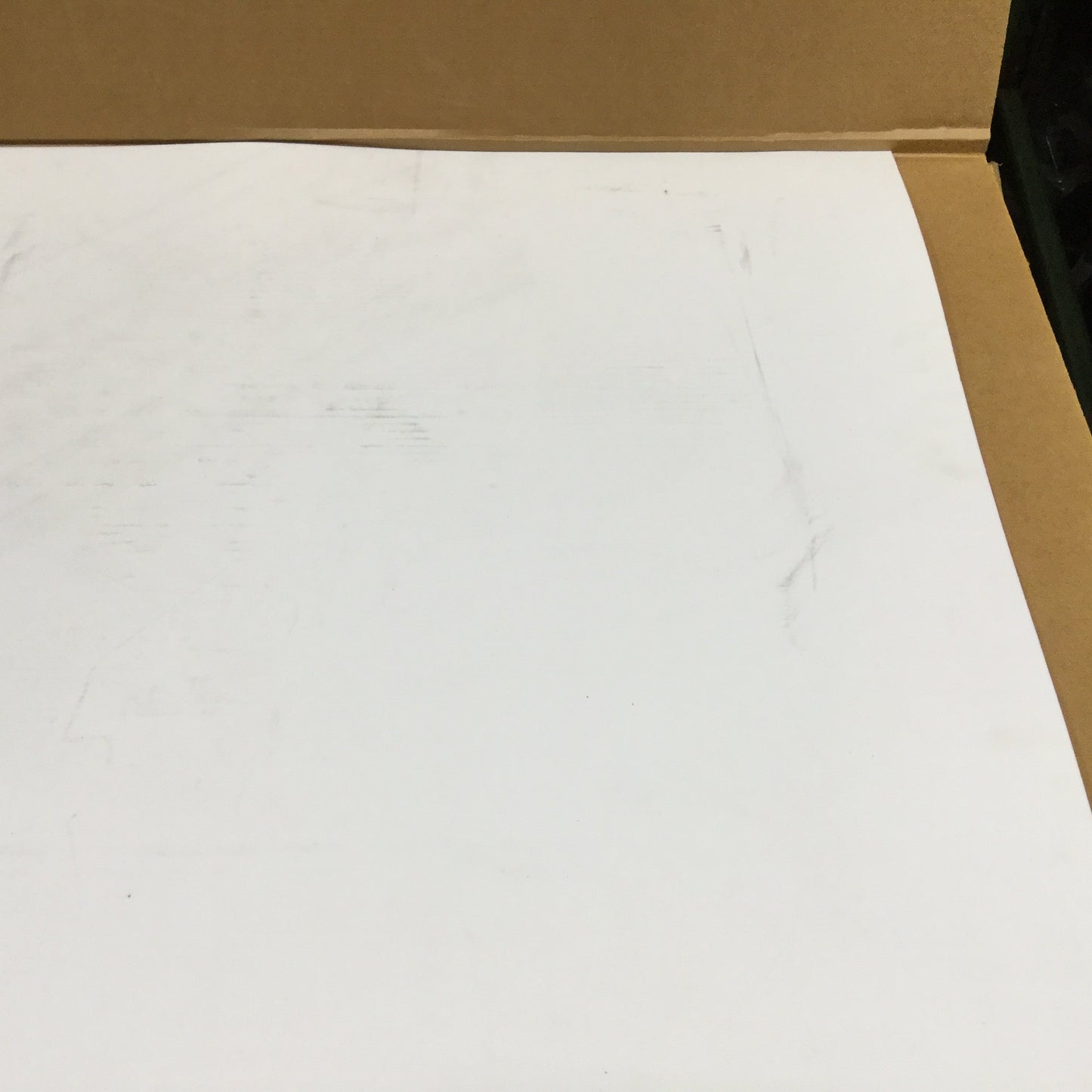New – Open box PTFE Teflon Sheet, Dimensions: 48" x 48", Thickness: 1/8", Color: White