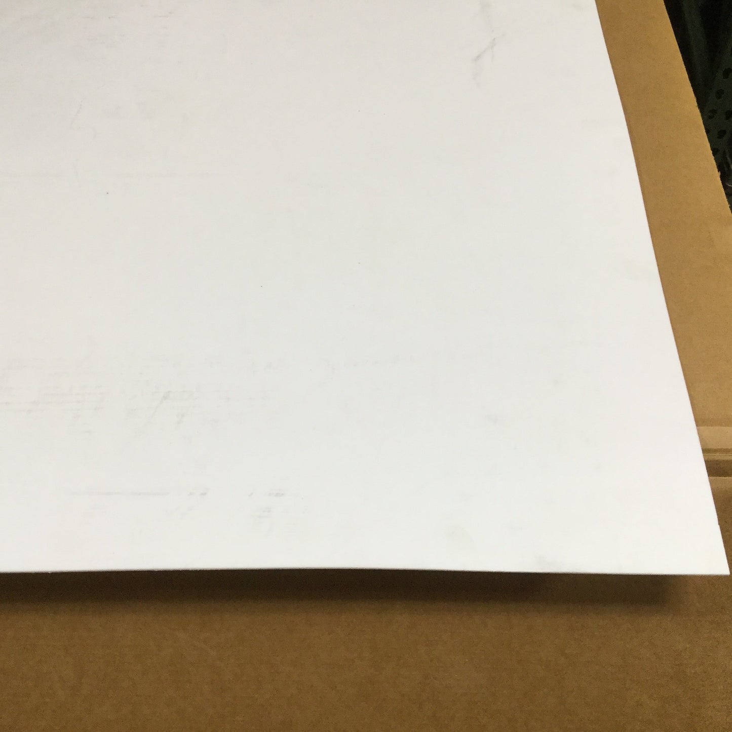 New – Open box PTFE Teflon Sheet, Dimensions: 48" x 48", Thickness: 1/8", Color: White